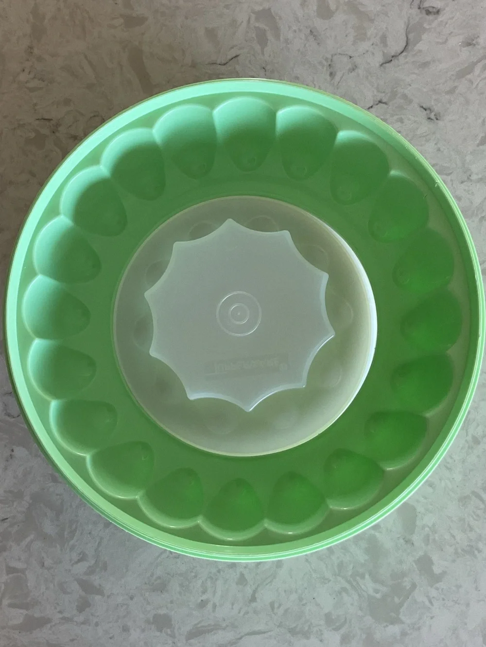 Vintage Tupperware Mint Green Jel-N-Serve/Jel-Ring Jello Mold, 3 Pieces